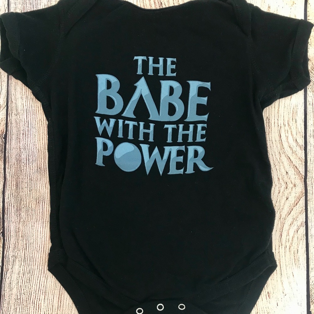 18m Think Geek “Babe with the Power” onesie